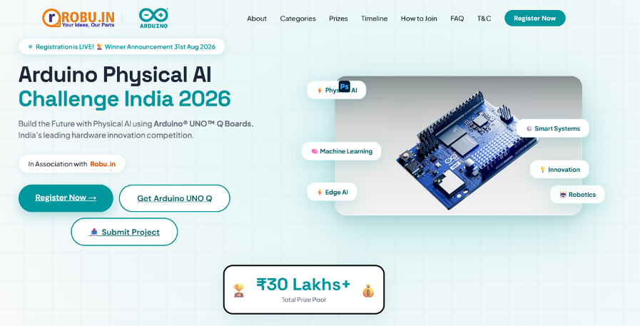 Arduino Hackathon: Physical AI Challenge India 2026 (online) • The ...